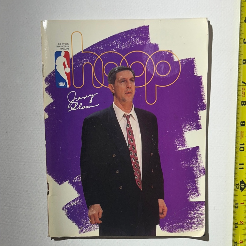 Vintage HOOP 1994-95 Utah Jazz Official NBA Program Magazine - Jerry Sloan Cover